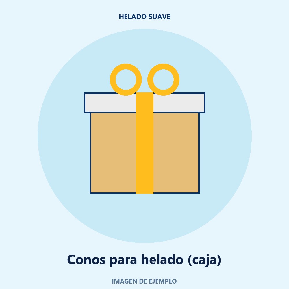 Conos para helado (caja)