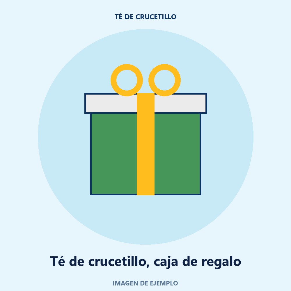 Té de crucetillo, caja de regalo